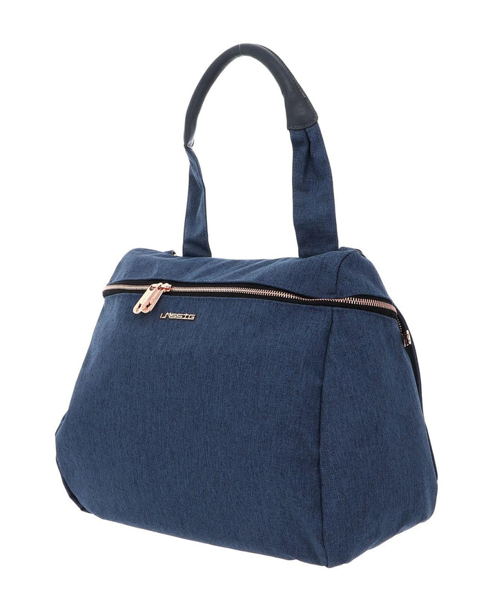 LÄSSIG Baby Wickeltasche Handtasche Stylischer Wickelrucksack inkl. Wickelzubehör/Glam Rosie Bag Bla