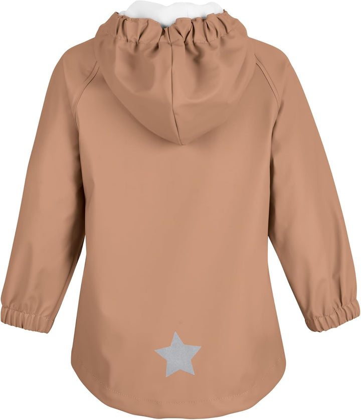 Sterntaler Unisex Baby Regenjacke Ungefüttert Uni 92 lehmbraun, 92 lehmbraun