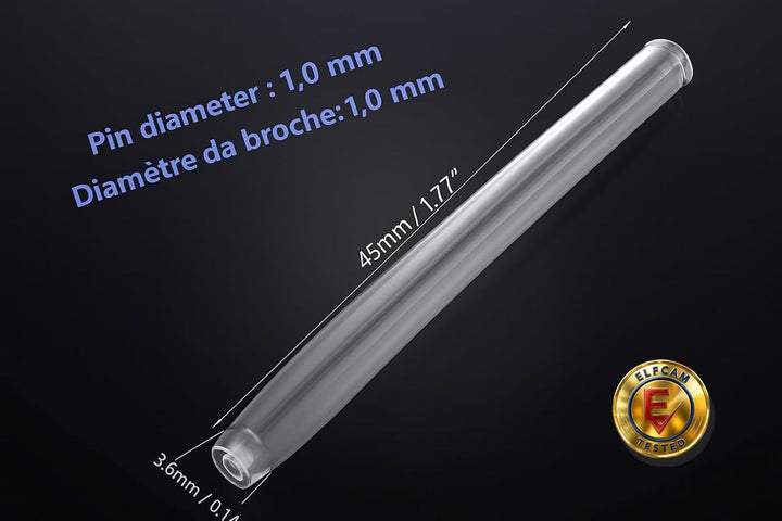 Elfcam - Heat Shrink Spleissschutz für Glasfaser Spleissen, 60mm, 500 Stück, Smoove-Optic-60mm___500
