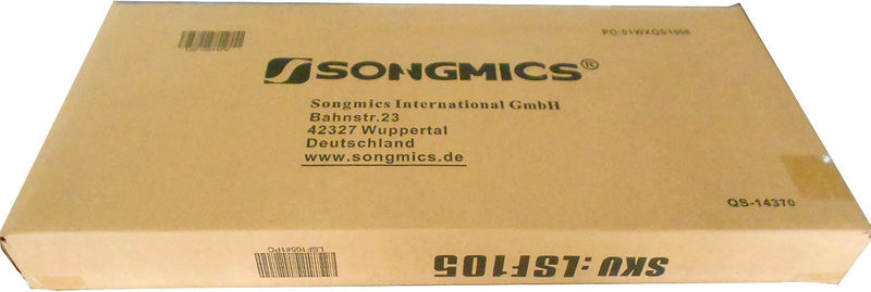 SONGMICS 76 cm Sitzbank mit Stauraum, Sitztruhe, Aufbewahrungsbox, Fusshocker, faltbar, gepolstert,