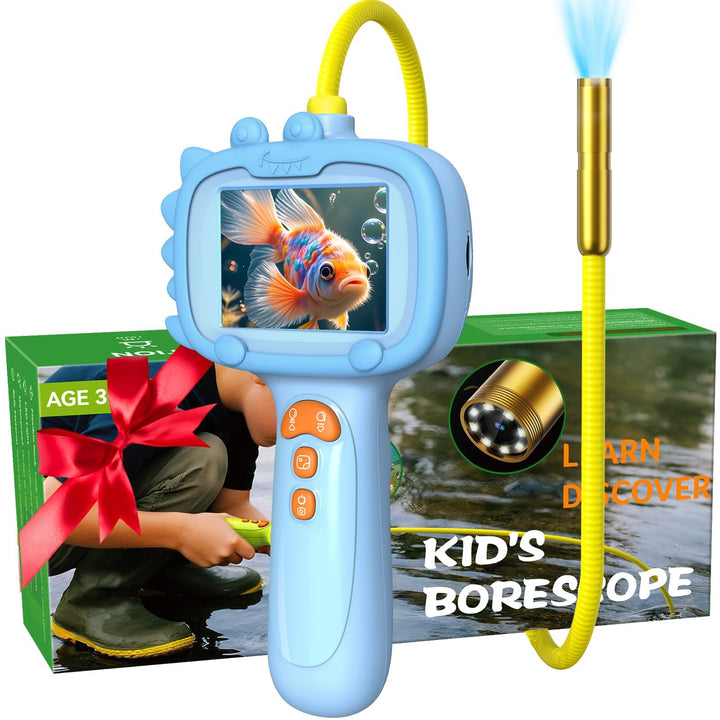 Daxiongmao Kinder-Endoskop mit Licht – pädagogisches Wissenschafts-Erkundungsspielzeug-Set, Naturakt