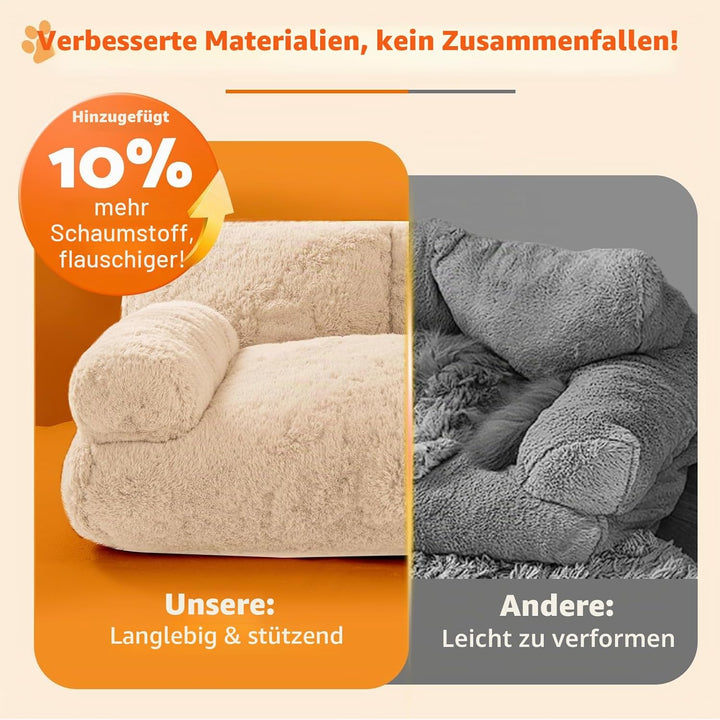 Gimars Grosse Katzen Bett – 10% mehr Füllung, Orthopädisches, Flauschiges, Waschbares Katzenbett mit