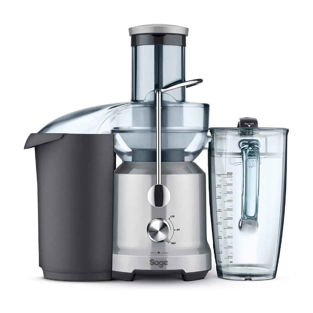 Sage Appliances SJE430 the Nutri Juicer Cold, Entsafter, Gebürstetes Edelstahl Entsafter mit 2 Gesch