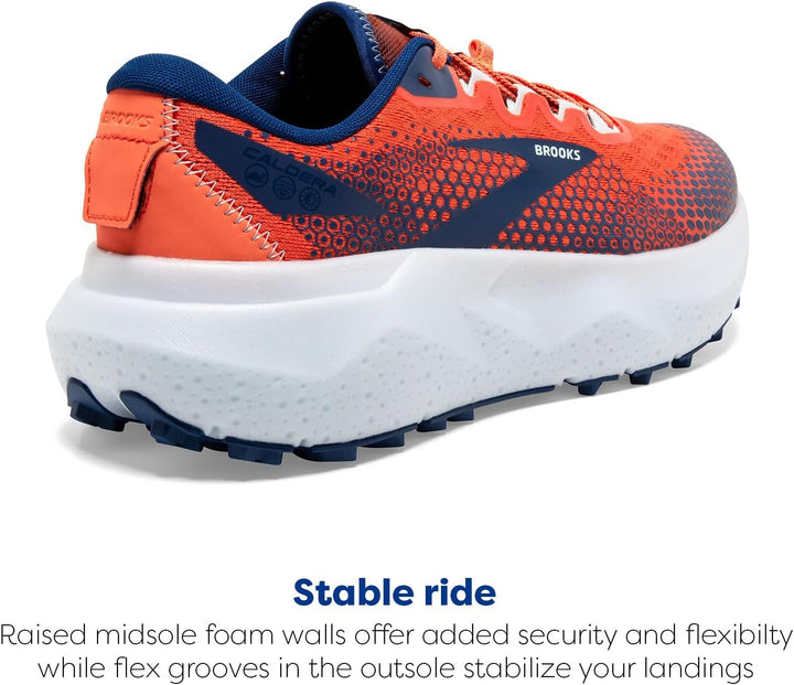 Brooks Herren Caldera 6 Sneaker 45.5 EU Firecracker Navy Blue, 45.5 EU Firecracker Navy Blue