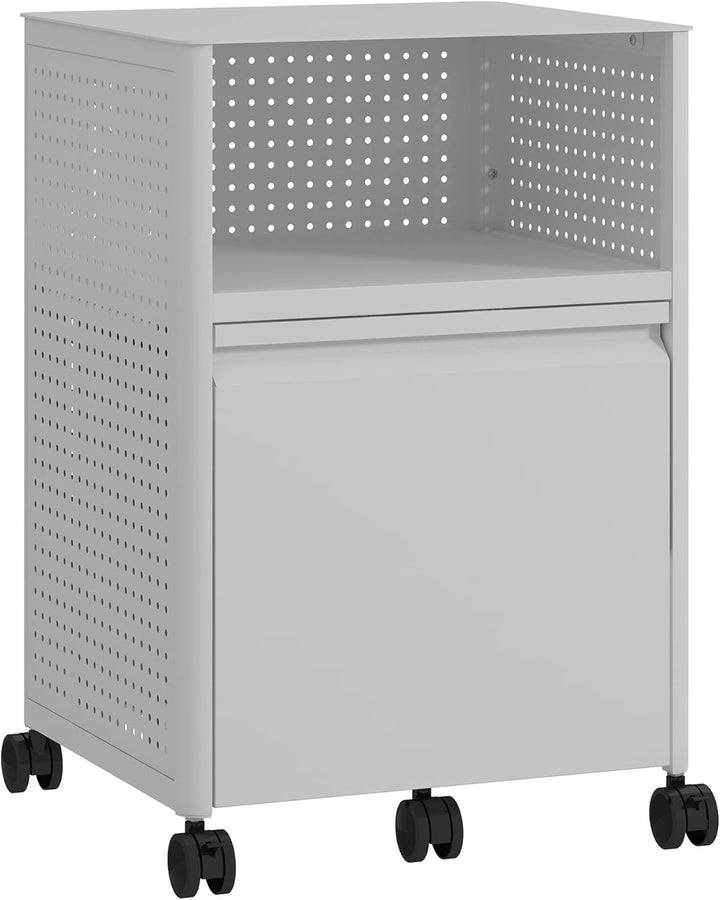 [en.casa] Rollcontainer mit Schublade Velvevn Aktenschrank mit 5 Rollen Büroschrank Metall 54 x 40 x