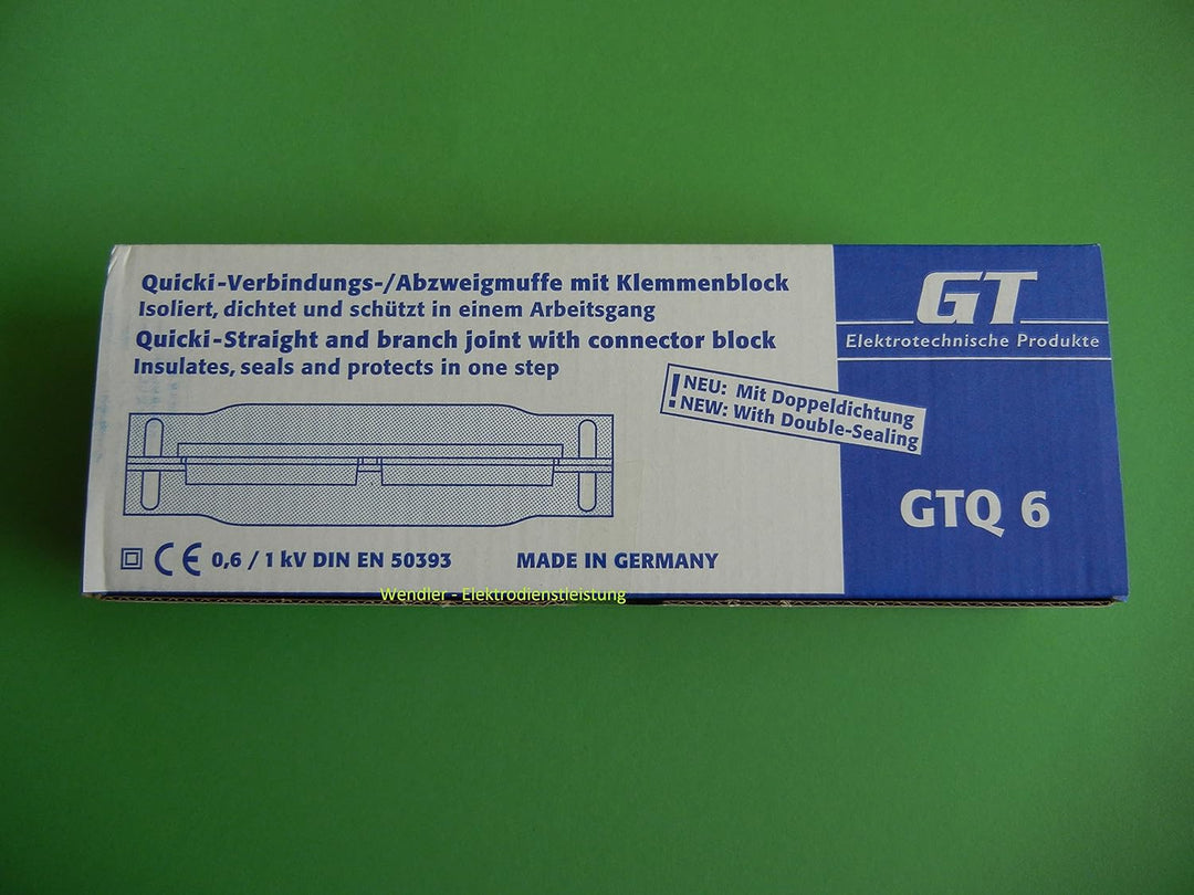 GT Elektrotechnische GEL-Verbindungsmuffe GTQ 6 bis 5x6 Quicki Verbindungs-/Übergangsmuffe 402258902