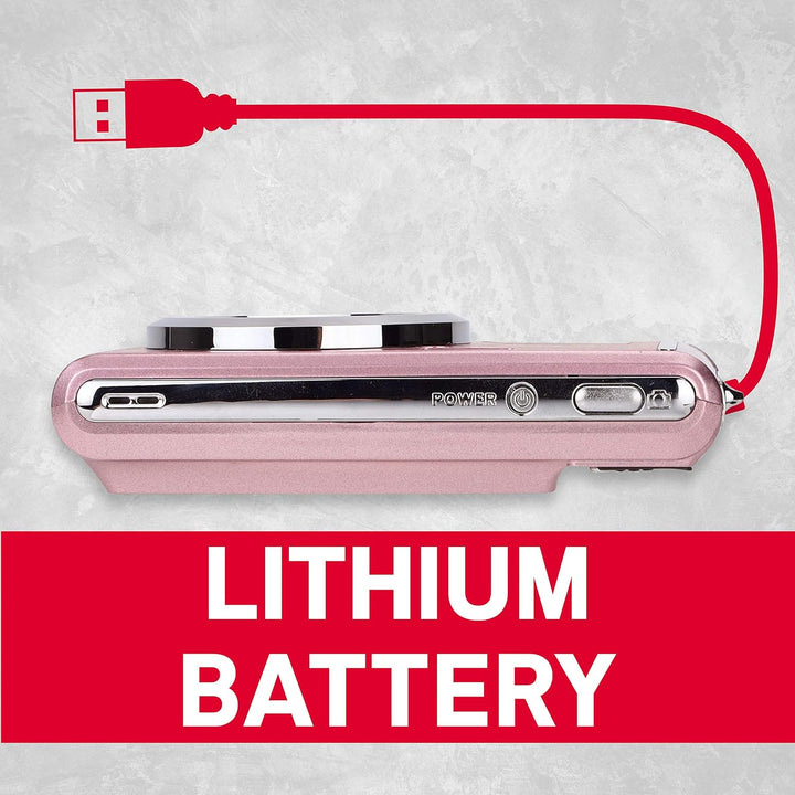 AGFA Photo Kompaktkamera DC5200, Rosa, Rosa