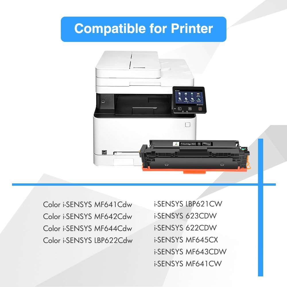 TRUE IMAGE Kompatibel Tonerkartusche als Ersatz für Canon 054H 054 Toner i-SENSYS MF645Cx MF643Cdw M