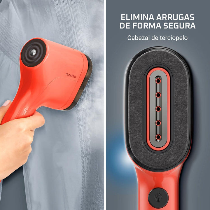 Rowenta Pure Pop DR2022 Dampfbürste, 1300 W, Dampfleistung bis 20 g/min, bügelt und reinigt, entfern