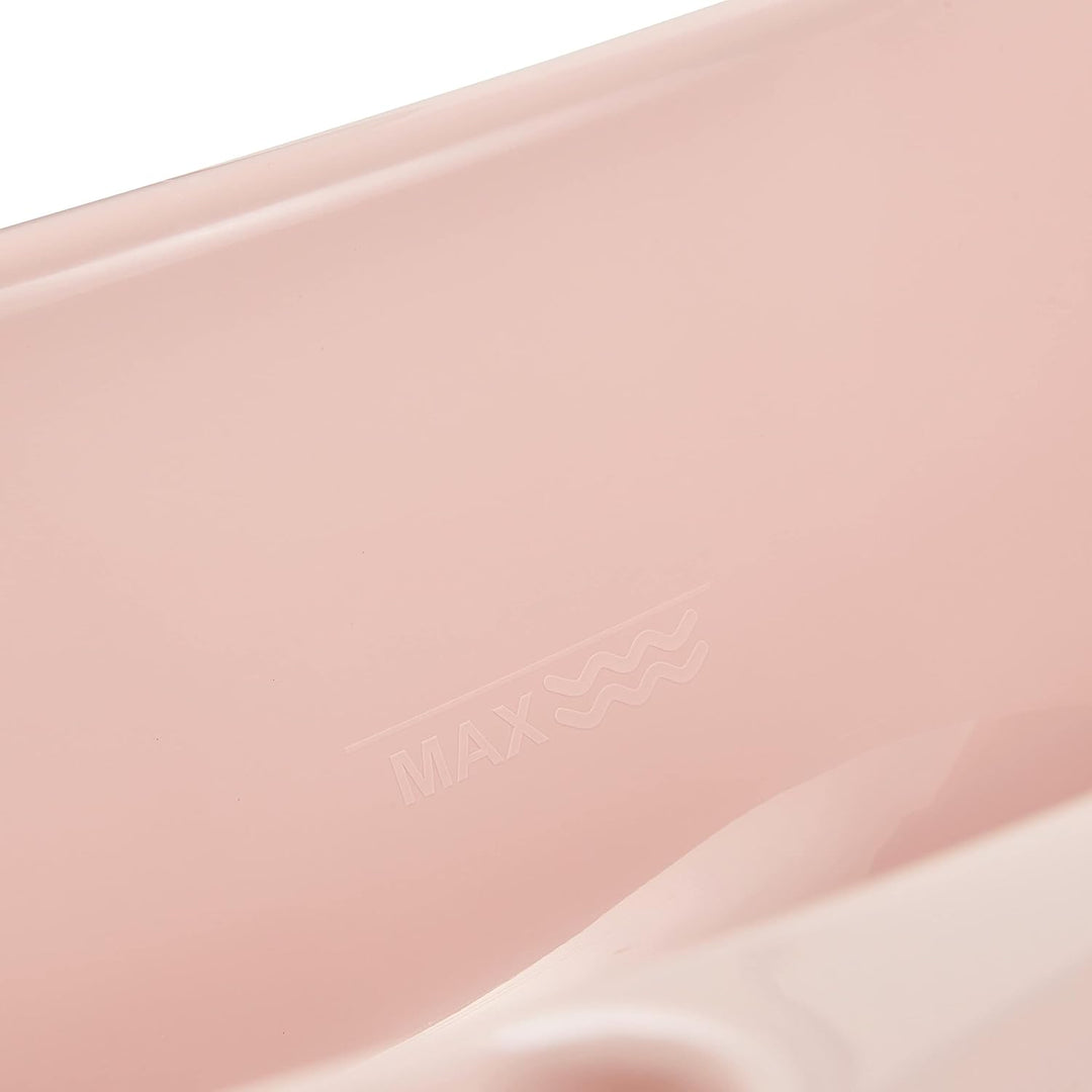 keeeper Ergonomische Babywanne, Ab 0 bis ca. 12 Monate, 100 cm, Wiktoria, Nordic Pink 100 cm Nordic