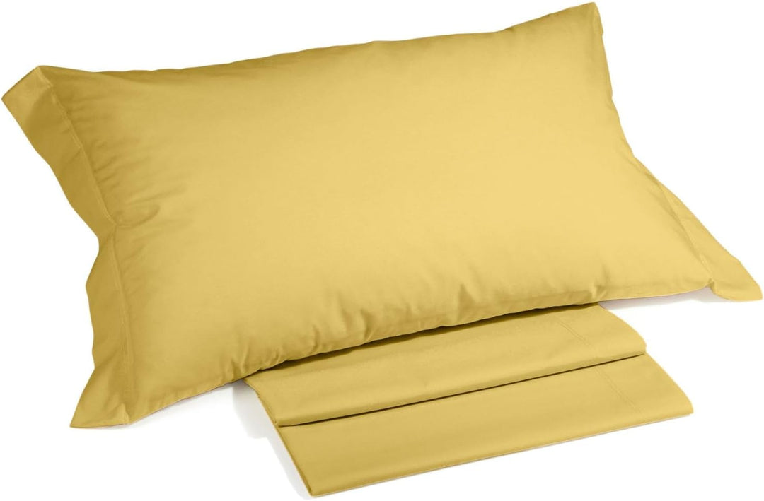 Caleffi Baumwolle, einfarbig, Bettwäsche, Sonnengelb, Doppelbett 160 x 190 cm Sonnengelb, 160 x 190