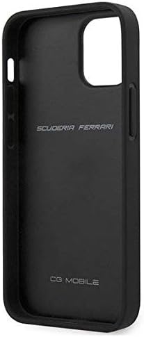 Ferrari Off Track Quilted Hard Cover Hülle für Apple iPhone 12 Mini (5.4) - Schwarz
