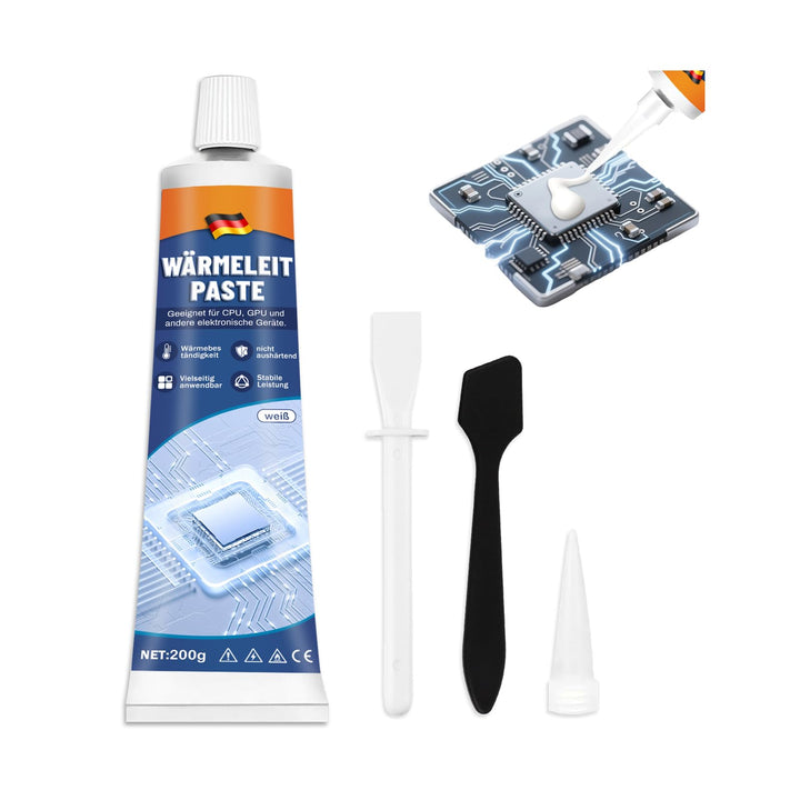 200g Kühlpaste, CPU Wärmeleitpaste, Thermalpaste 200g, Beständig gegen Hohe und Niedrige Temperature