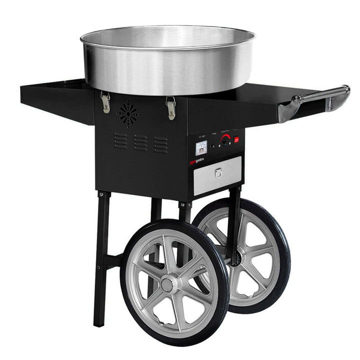 GGM Gastro | ZWET52S | Zuckerwattemaschine - Ø 520mm - 1,08 kW - Schwarz