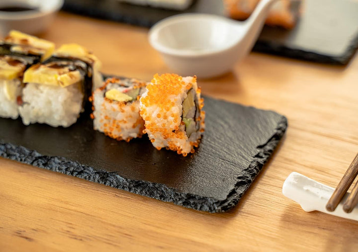 WLWNWFT Sushi Set 30x10 cm, Sushi Geschirr Set 2er Set, Sushi Teller Sushi Geschirr Sushi Platte Sch