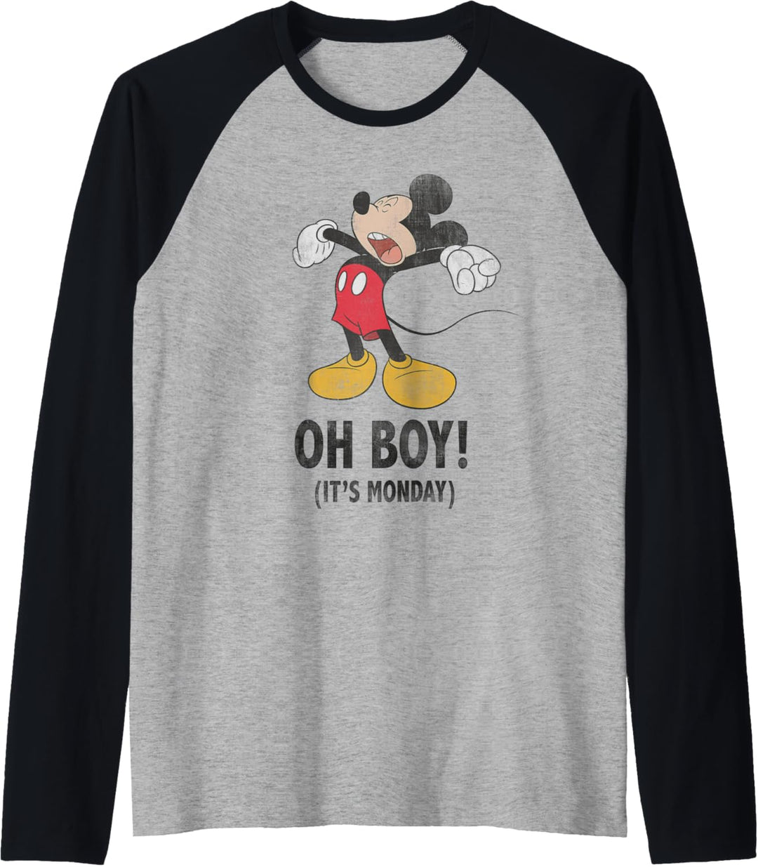 Disney Mickey Mouse Oh Boy! It's Monday Raglan