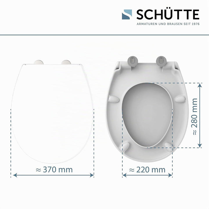 SCHÜTTE WC-Sitz passend zu Villeroy &amp; Boch Arriba, Laufen Objekt, Ideal Standard Eurovit, Geberit Vi