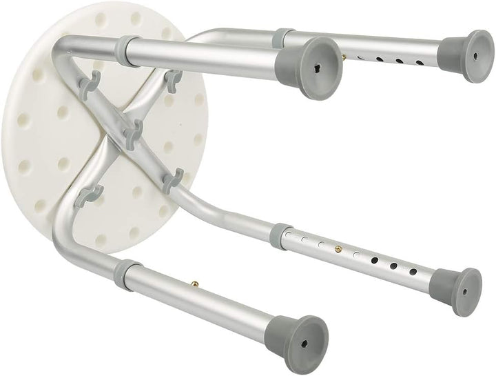 Duschhocker Duschstuhl 360°Drehbar Badehocker Höhenverstellbar, Alu und Kunststoff Badestuhl Duschsi
