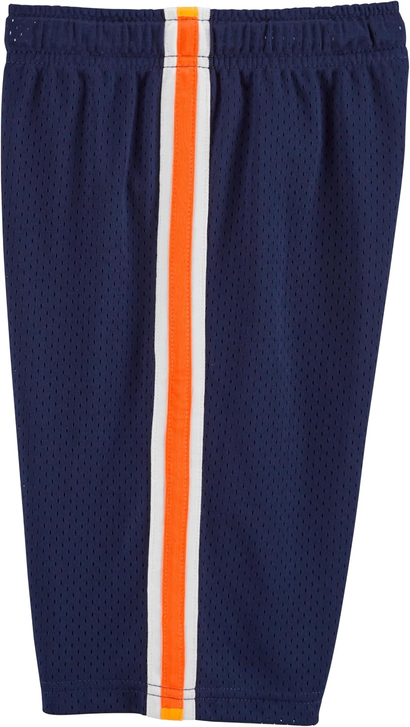 Simple Joys by Carter's Jungen Shorts (3er Pack) 5-6 Jahre Blau/Orange/Marineblau, 5-6 Jahre Blau/Or