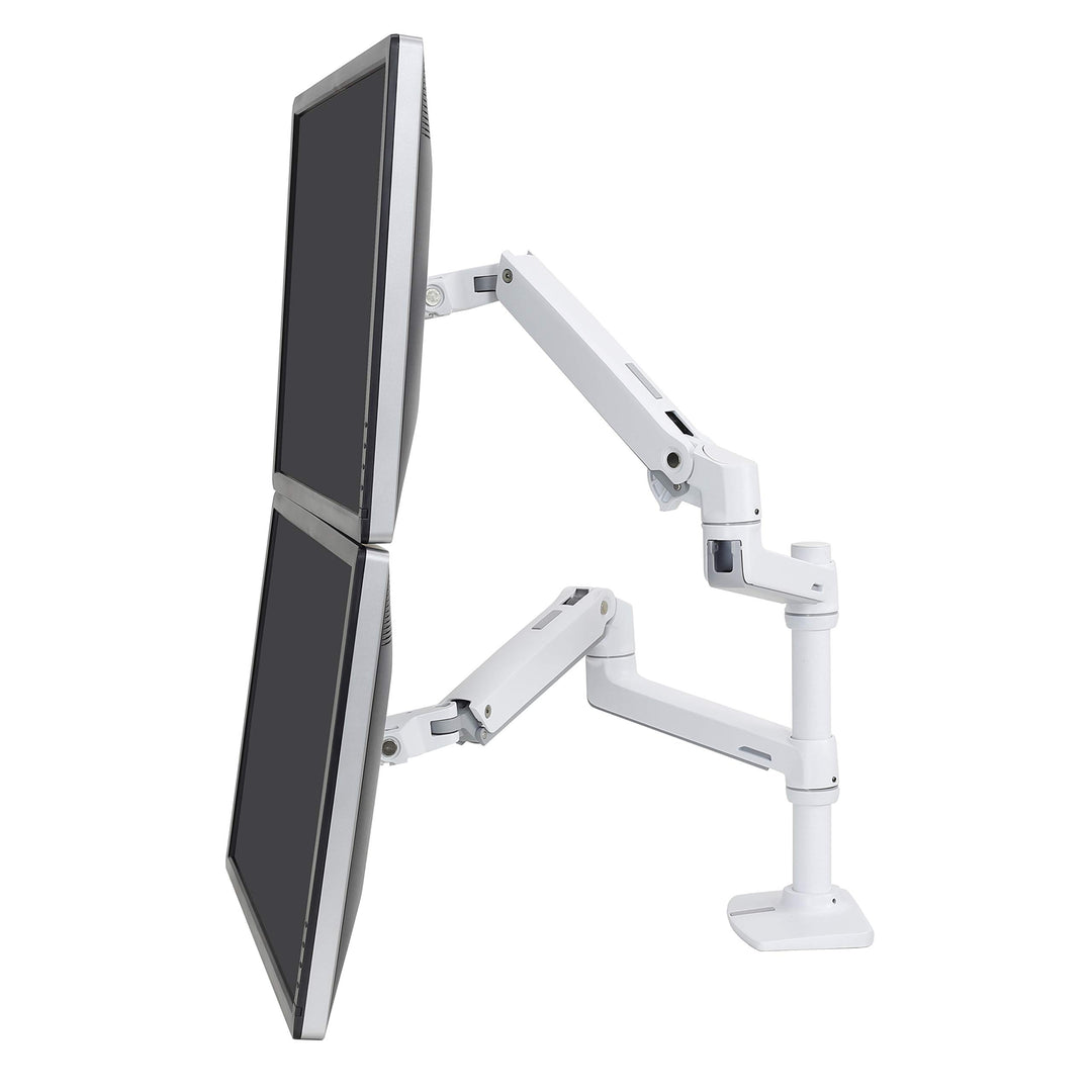 ERGOTRON 45-492-216 LX Doppelschirmlösung für Tischmontage LX hoher Pfahl 2 Monitore LX Arm Standard
