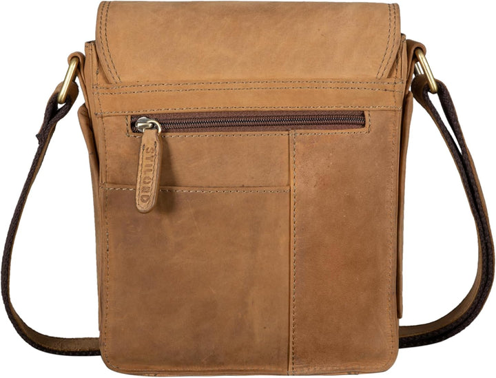 STILORD 'Alessio' Leder Messenger Bag Männer klein Vintage Umhängetasche Herrentasche Tablettasche S