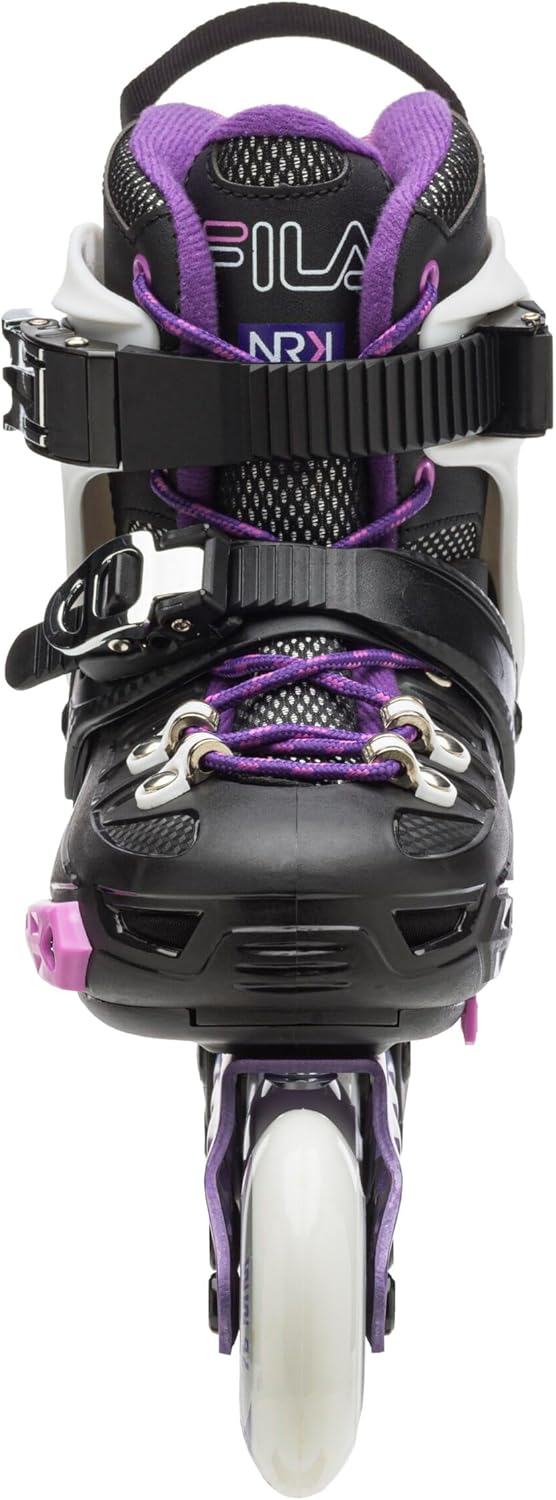 FILA SKATES Kid Nrk G Junior Inline Skate L 36-39 BLACK/VIOLET/PINK, L 36-39 BLACK/VIOLET/PINK