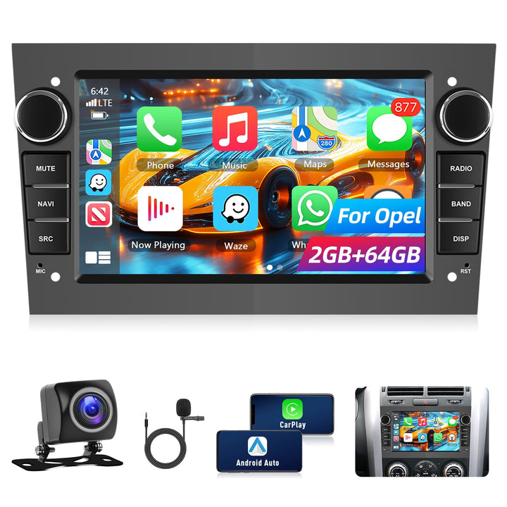 Autoradio für Opel Combo Astra Antara Corsa Zafira mit Wireless Carplay Android Auto, 7" Bildschirm