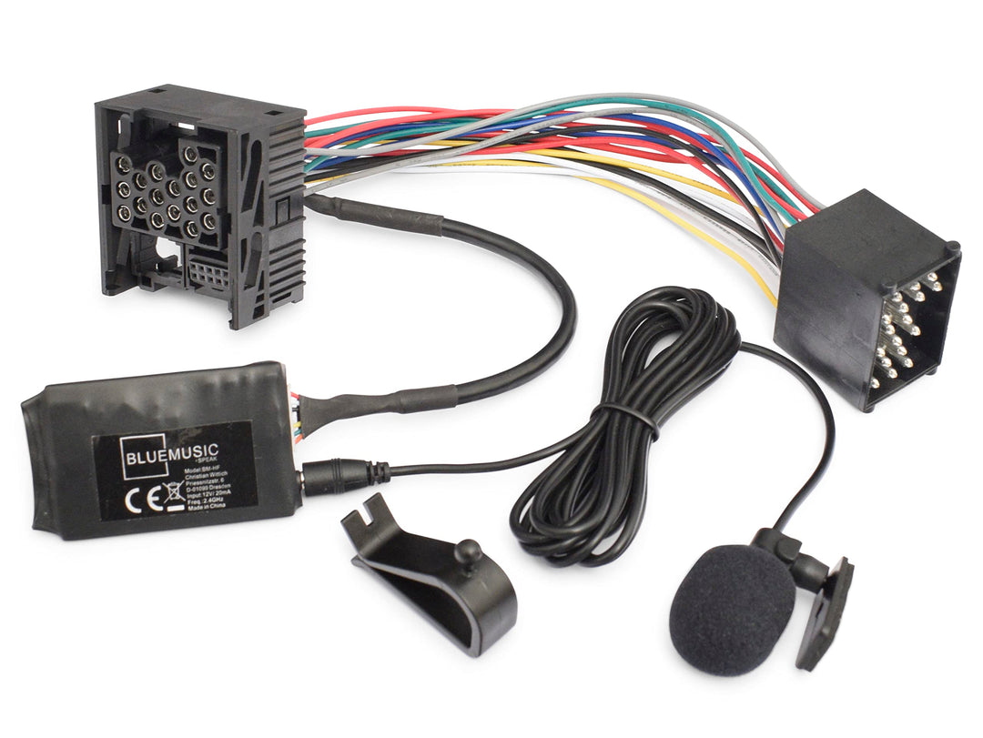 BlueMusic Bluetooth Freisprecheinrichtung Musik Adapter kompatibel mit: BMW E46 E39 E38 Rundpin 17pi