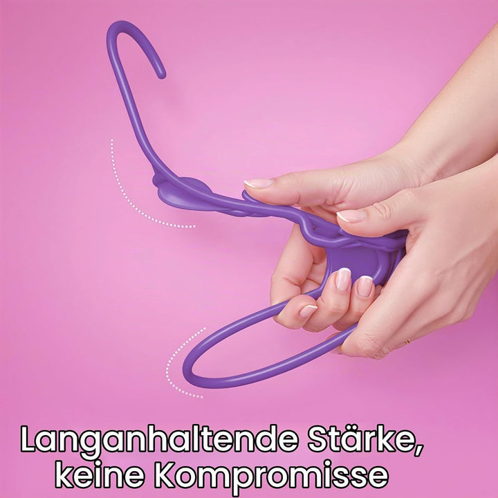 Utopia Home Starke Kleiderbügel aus Kunststoff (50er Set) - Hochwertige Filzbügel für Kleiderschränk