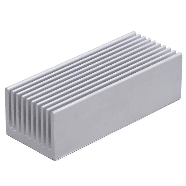 2 Stück Aluminium Kühlkörper Set 100x40x30mm mit Wärmeleitkleber für CPU und Leiterplatte Kühlung Wi