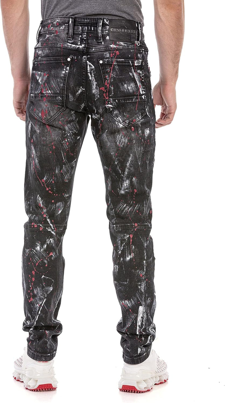 Cipo & Baxx Herren Regular Fit Jeanshose Denim Pants Jeans Hose, Cd700-s
