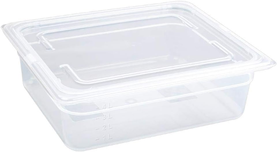 Vogue polypropyleen GN 1/2 bak met deksel 10cm (Box 4)