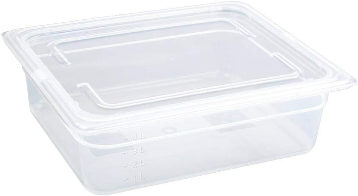 Vogue polypropyleen GN 1/2 bak met deksel 10cm (Box 4)