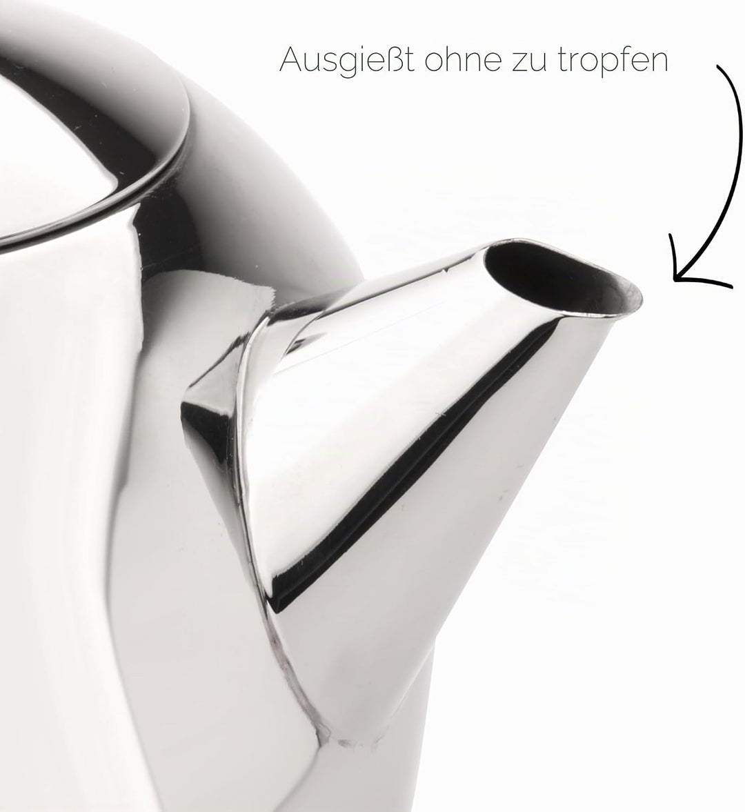 Bredemeijer Teekanne 0.5 L chromfarben doppelwandig Minuet Santhee A 1 - Pack, A 1 - Pack