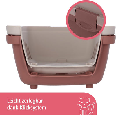 Stefanplast Gulliver 1 Transportbox 48x32x31cm pink/braun