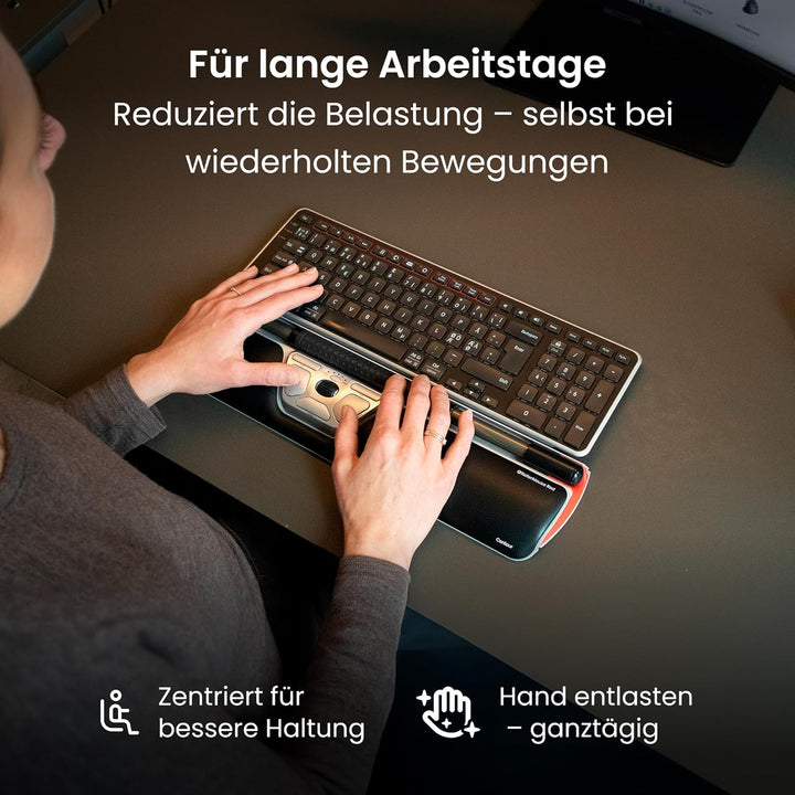 Contour RollerMouse Red Ergonomische Maus erweiterter Handgelenkstütze Memory Schaum, Ideal für RSI