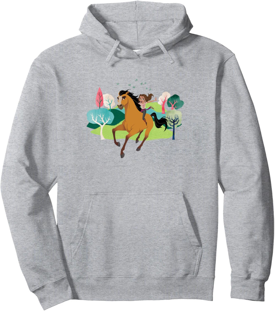 Spirit Ungezähmt - Fahrt durch den Wald Episches Abenteuer Pullover Hoodie