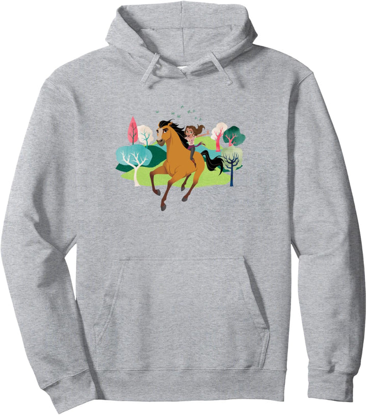Spirit Ungezähmt - Fahrt durch den Wald Episches Abenteuer Pullover Hoodie