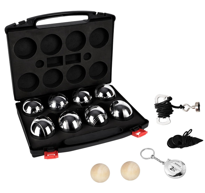 Boule Kugeln,Boccia Kugeln Set mit Gravur,Personalisierte Petanque-Kugeln Set mit Wunschtext & Logo