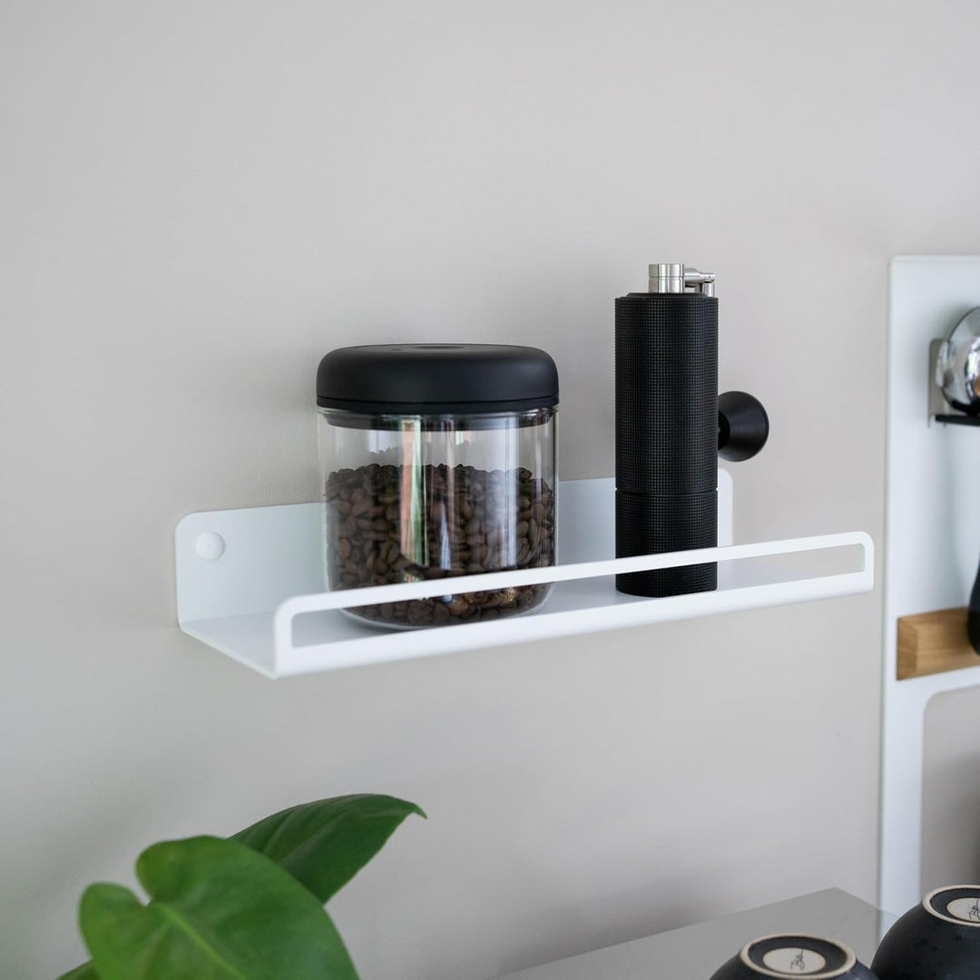 FLATE® Storage Shelf: Regal für Kaffeebohnen und Barista Zubehör (Blasses Graugrün), Blasses Graugrü