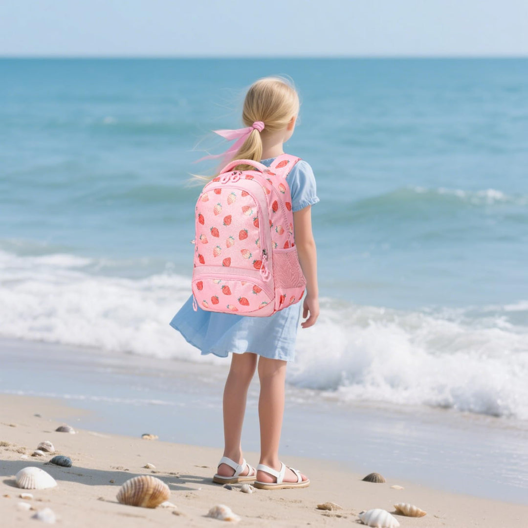 Schulrucksack Kinder Mädchen Grundschule Schultaschen Sets für Mädchen Kinderrucksack Daypack Gross