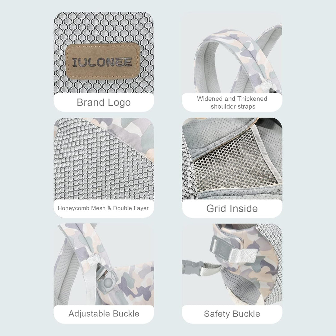 IULONEE Baby Tragetuch Säuglingstragetuch mit verstellbarem Halter Umarmungsgurte für Neugeborene Mu