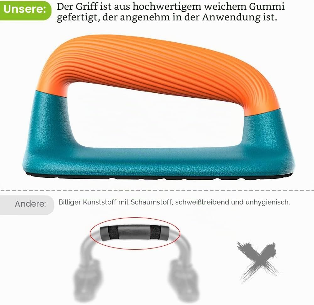 Dolibest Liegestützgriff, Push up Griffe Boden 2er Calisthenics Parallettes Kompakt Fitness Handstan