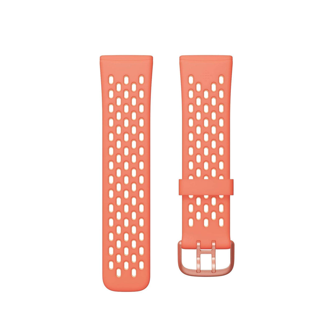 Fitbit Unisex-Adult Versa 3/Sense Armband (Small) Melone/Rose S, Melone/Rose S