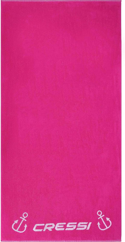 Cressi Cotton Frame Beach Towel - Erwachsene Strandtuch/Hochwertiges Sporthandtuch 90x180cm Fuchsia,