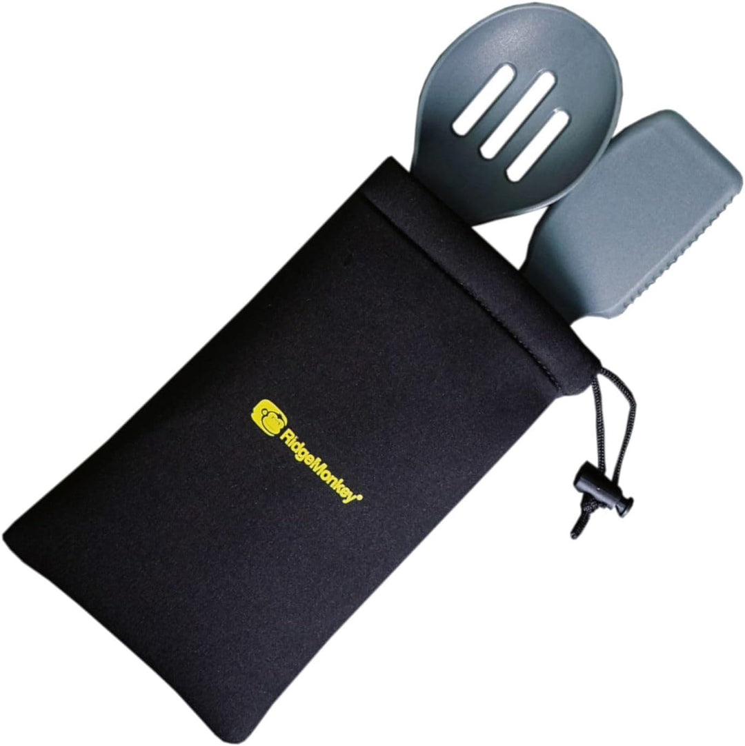 RidgeMonkey Kochgeschirr zum Angeln Q-Lock Utensilien Set