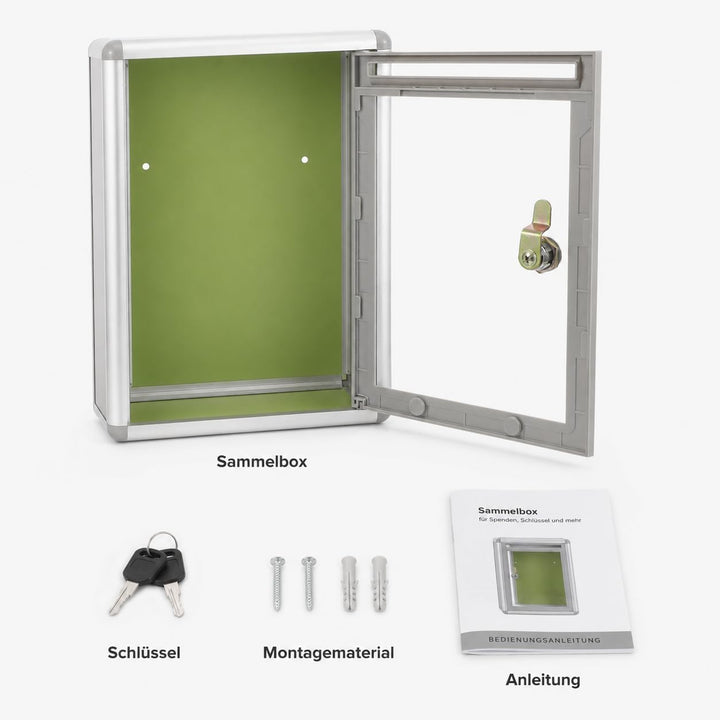 Gadpiparty Briefkasten Acryl Briefkasten Vorschlagsbox Abschliessbar Abstimmungsbox Wandbox Briefkas