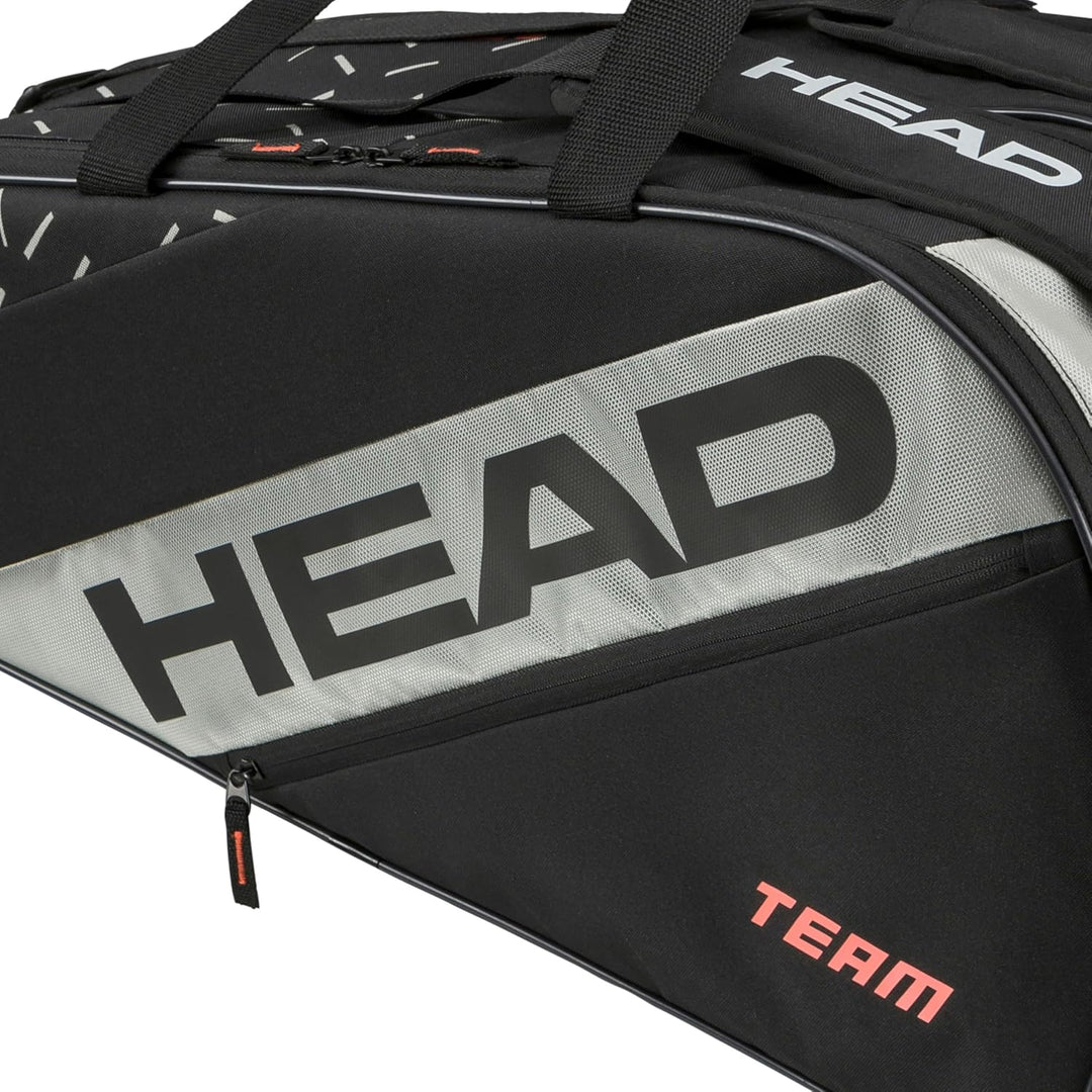 HEAD Team Racquet Bag L Schwarz/Ceramic, Schwarz/Ceramic