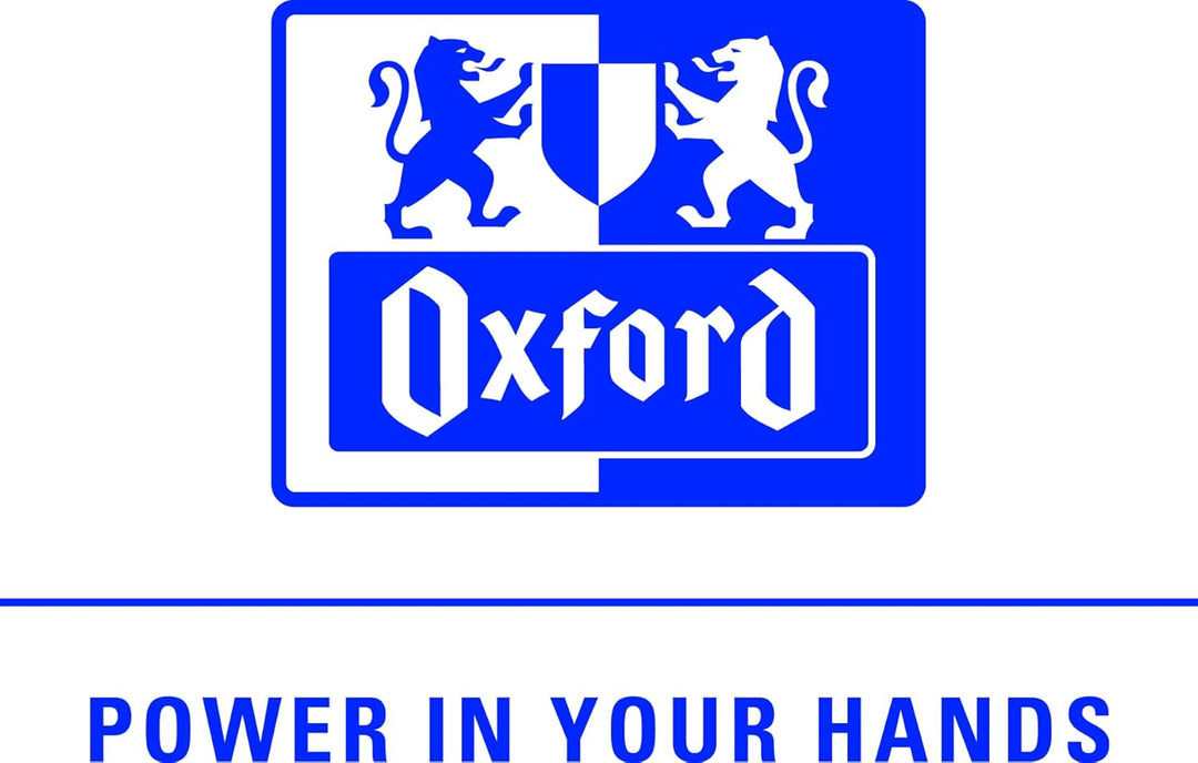 Oxford Recycling Collegeblock A4 liniert mit weissem Rand, 80 Blatt, 10 Stück, A4 liniert mit weisse