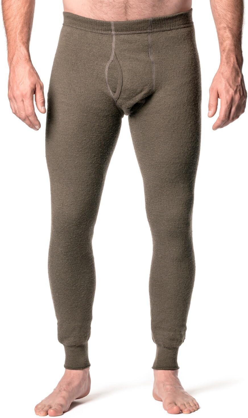 Woolpower Long Johns with Fly 400, Grün